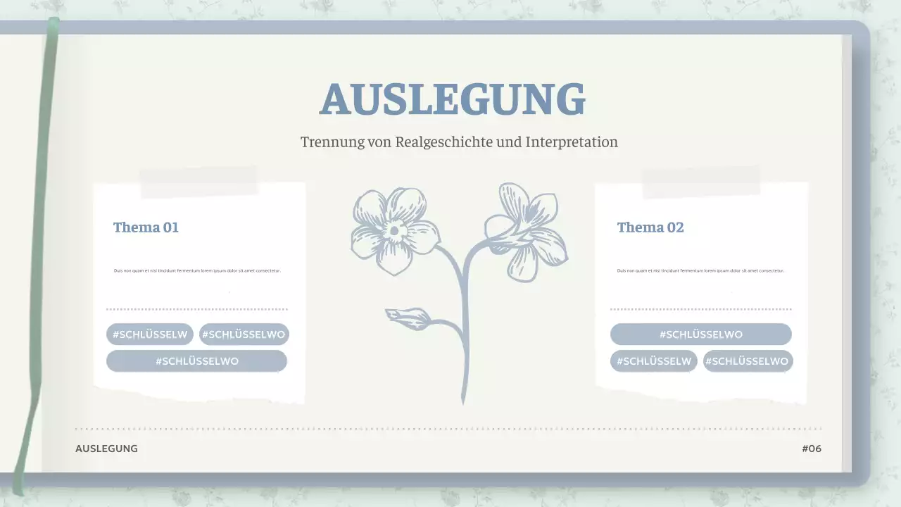 Mint Vintage Fiction Präsentation