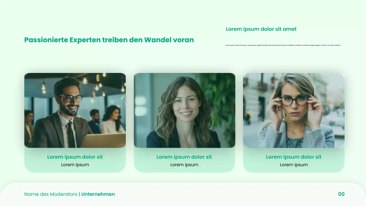 Grüne moderne Startups Pitch Deck Präsentation