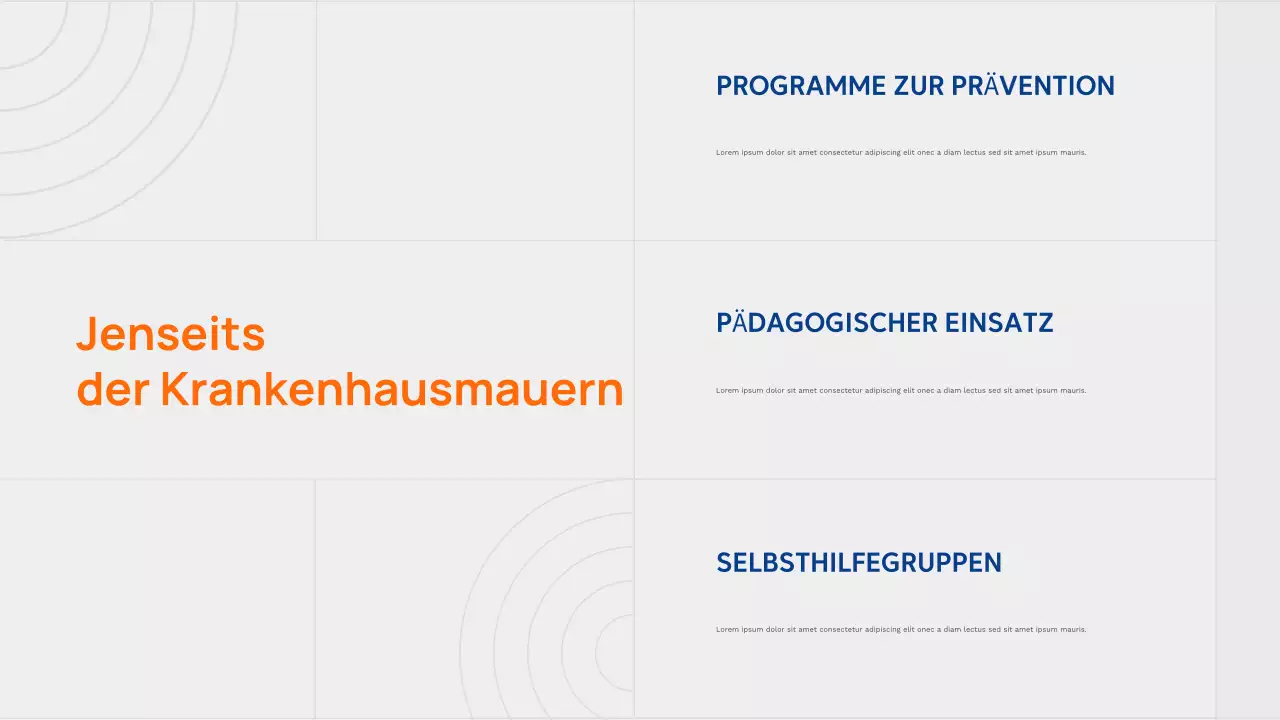 Orange Modern Healthcare-Werbung Präsentation