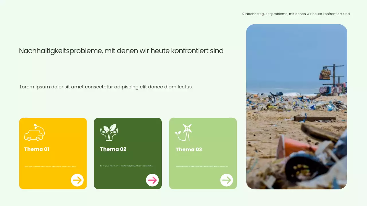 Grüne moderne Energie Präsentation