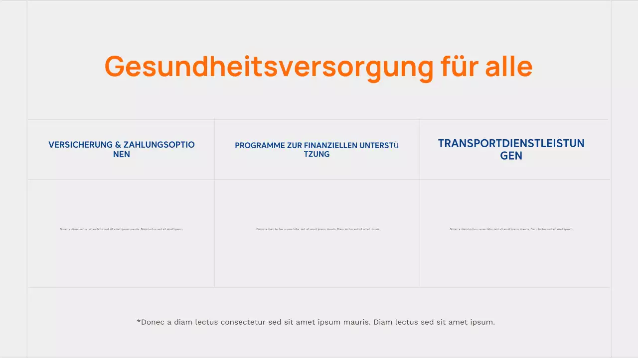 Orange Modern Healthcare-Werbung Präsentation