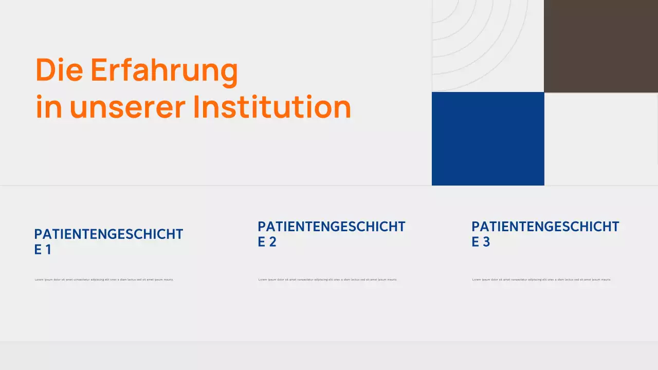 Orange Modern Healthcare-Werbung Präsentation