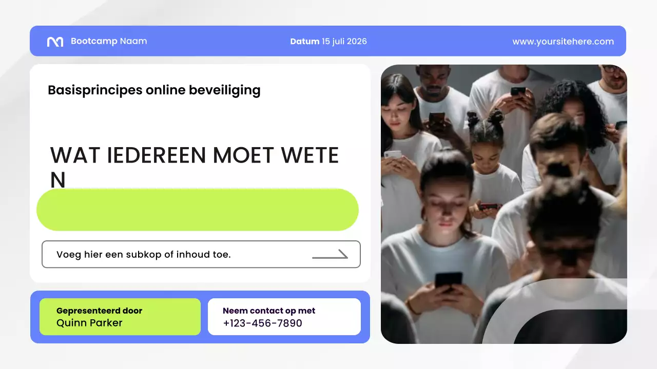 Presentatie van de Blue Modern Security Guide