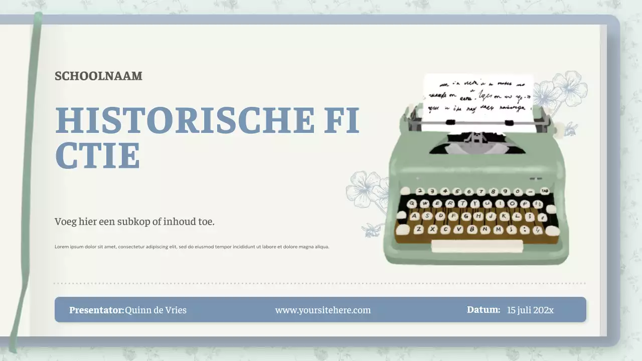 Mint Vintage Fiction Presentatie