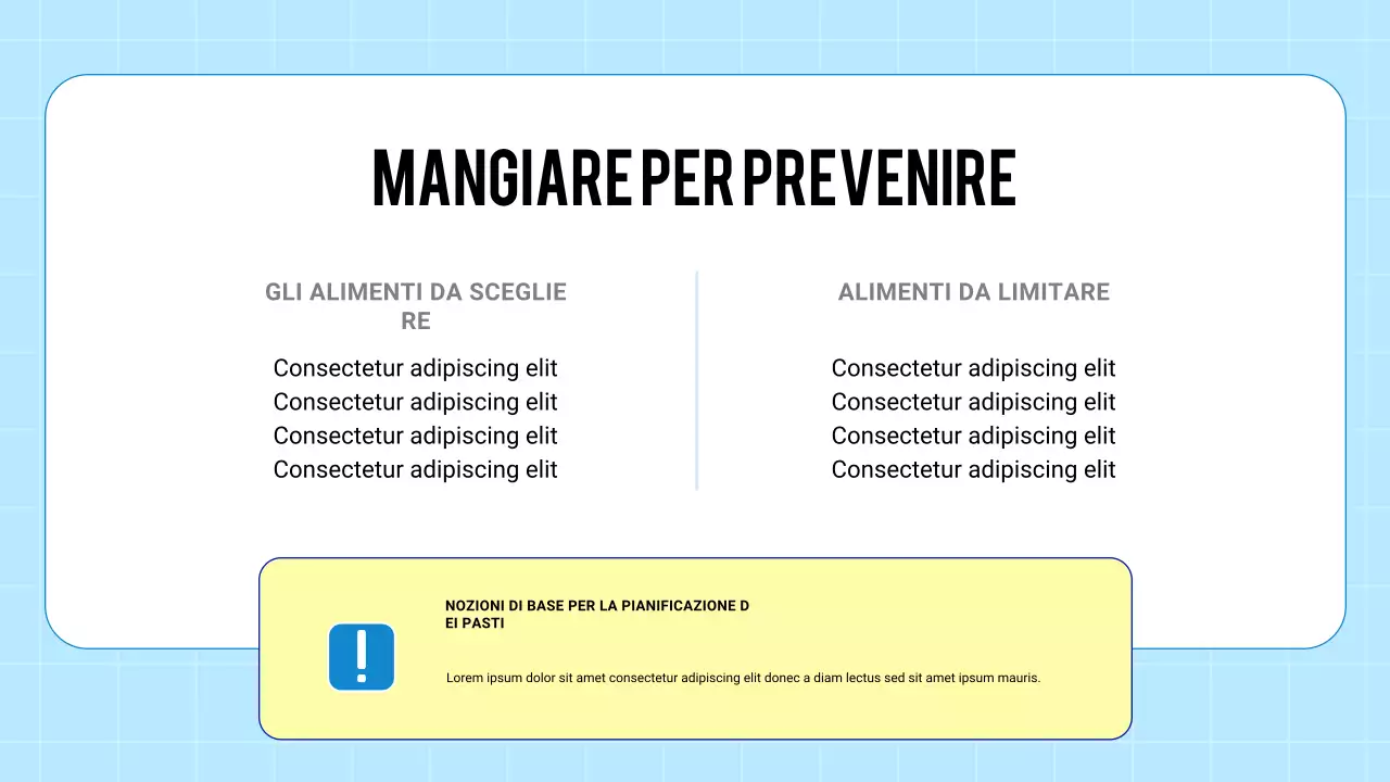 Presentazione moderna 3D blu sulla prevenzione della salute e delle malattie