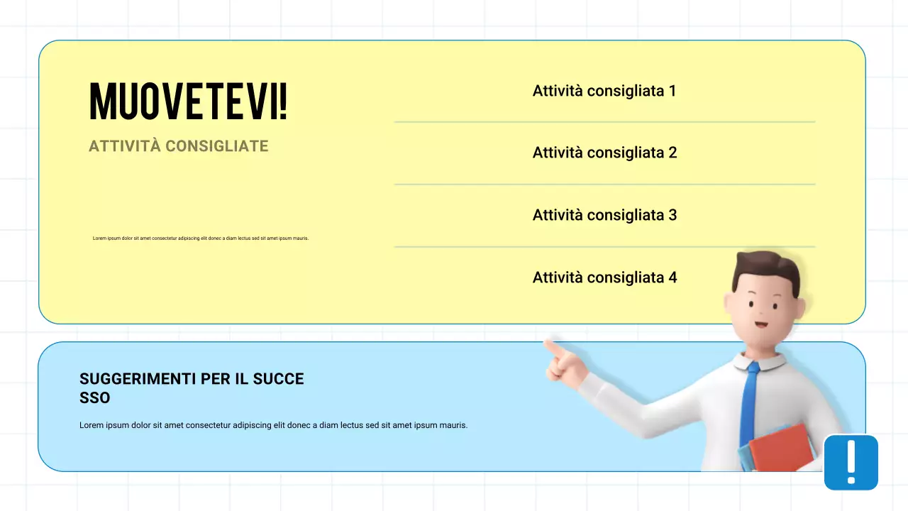 Presentazione moderna 3D blu sulla prevenzione della salute e delle malattie