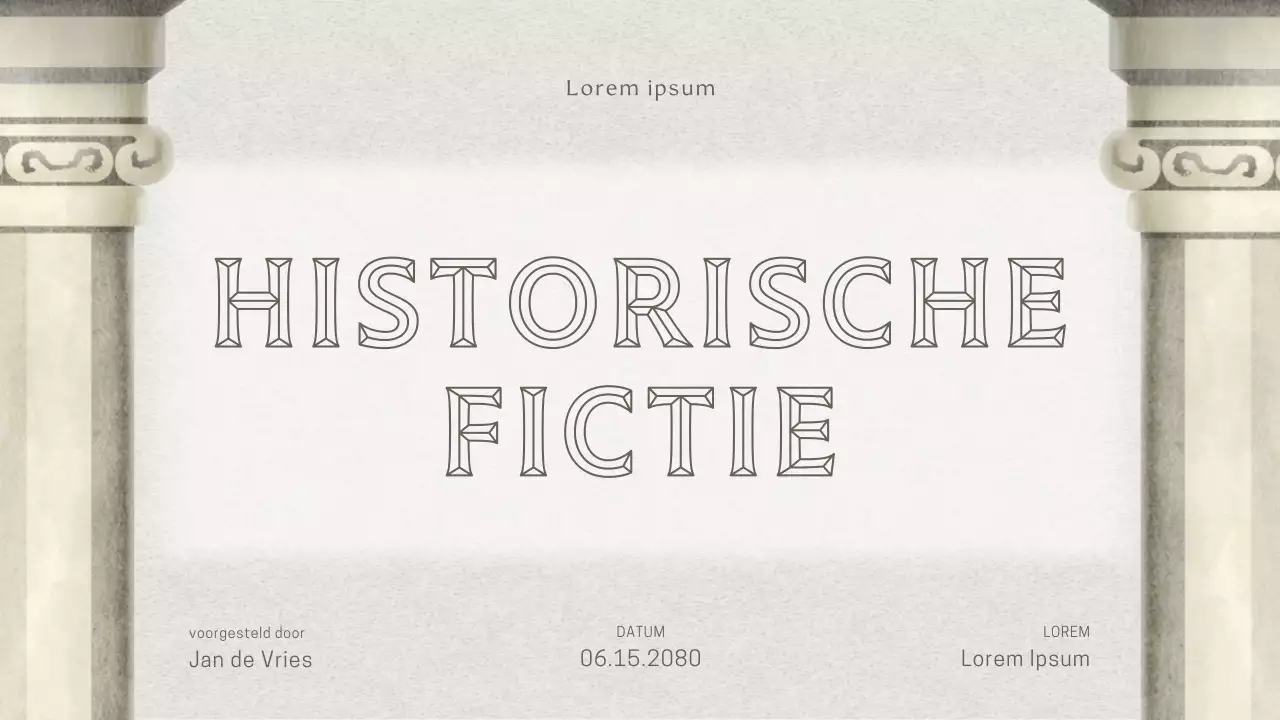 Grey Classic Historische Lezing Presentatie