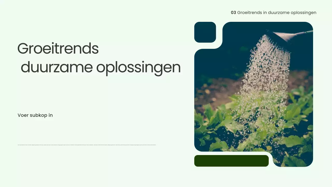 Presentatie over groene moderne energie
