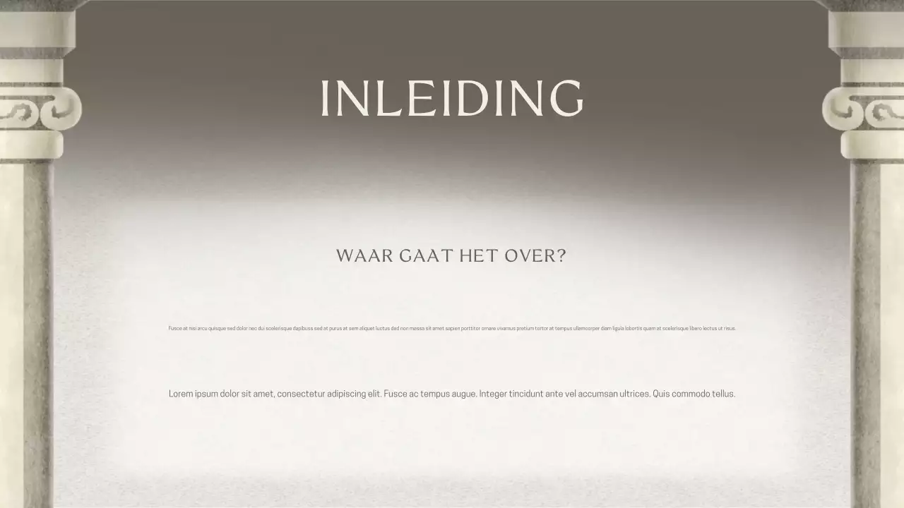 Grey Classic Historische Lezing Presentatie