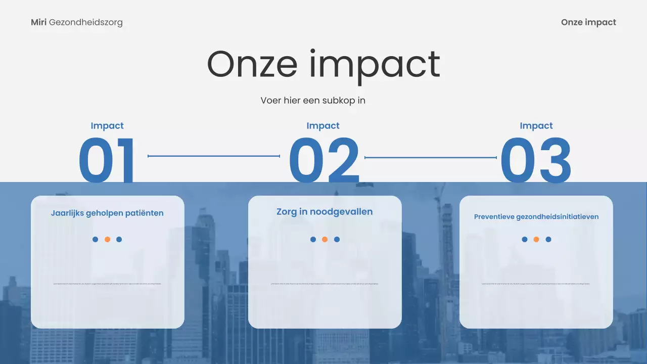 Presentatie Blauwe Moderne Gezondheidszorg