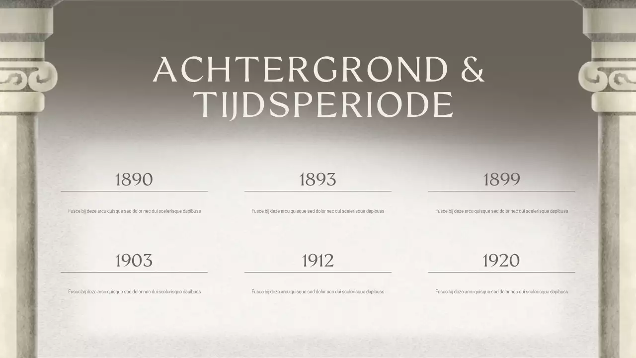 Grey Classic Historische Lezing Presentatie