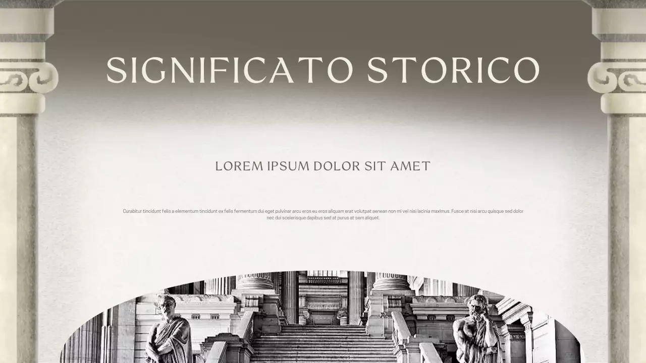 Presentazione della lezione storica classica di Grey