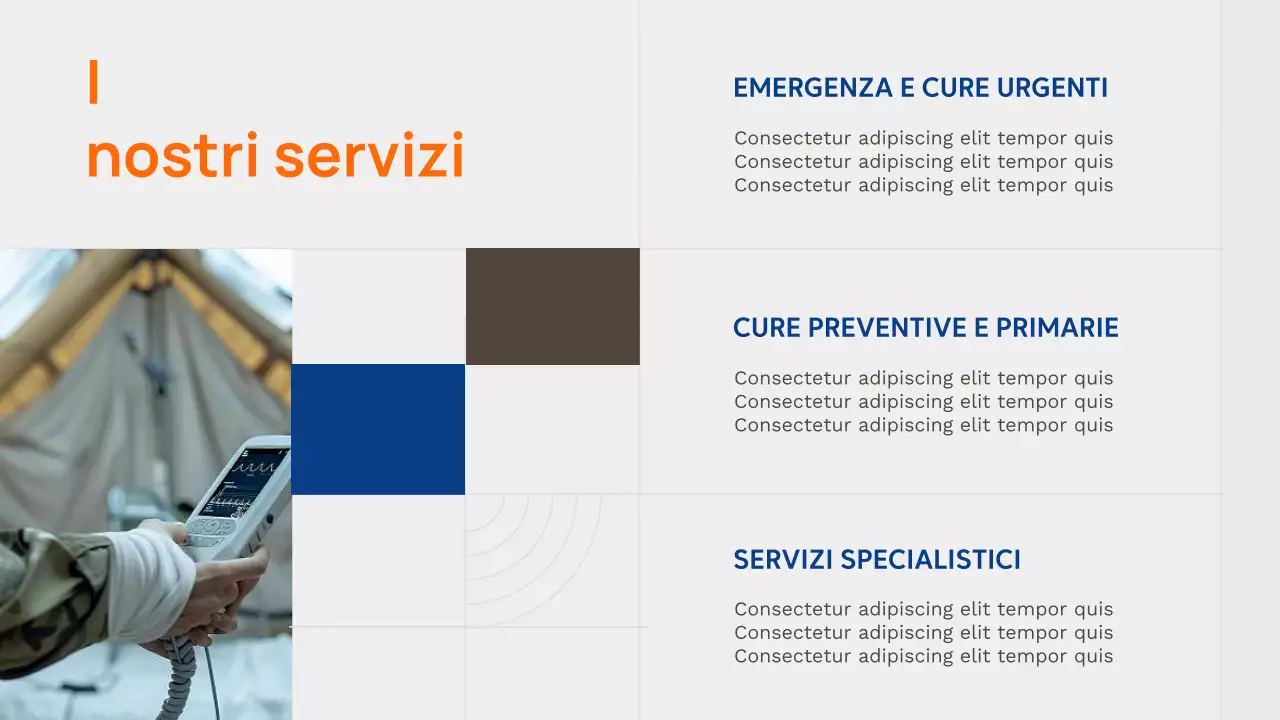 Presentazione della pubblicità di Orange Modern Healthcare