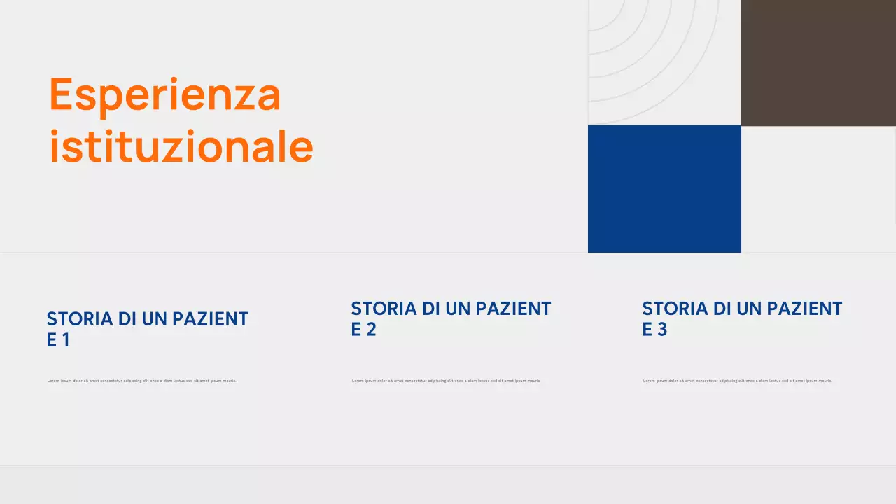 Presentazione della pubblicità di Orange Modern Healthcare