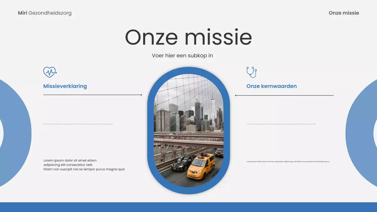 Presentatie Blauwe Moderne Gezondheidszorg