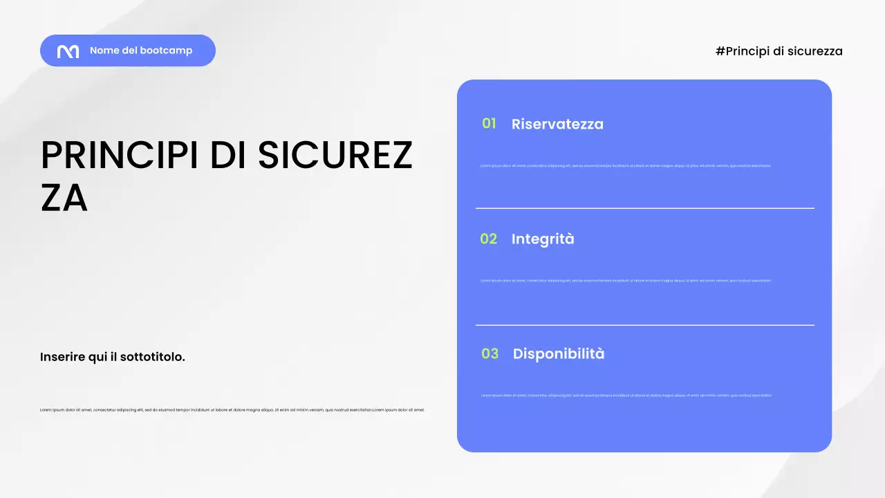 Presentazione della Guida alla sicurezza moderna blu