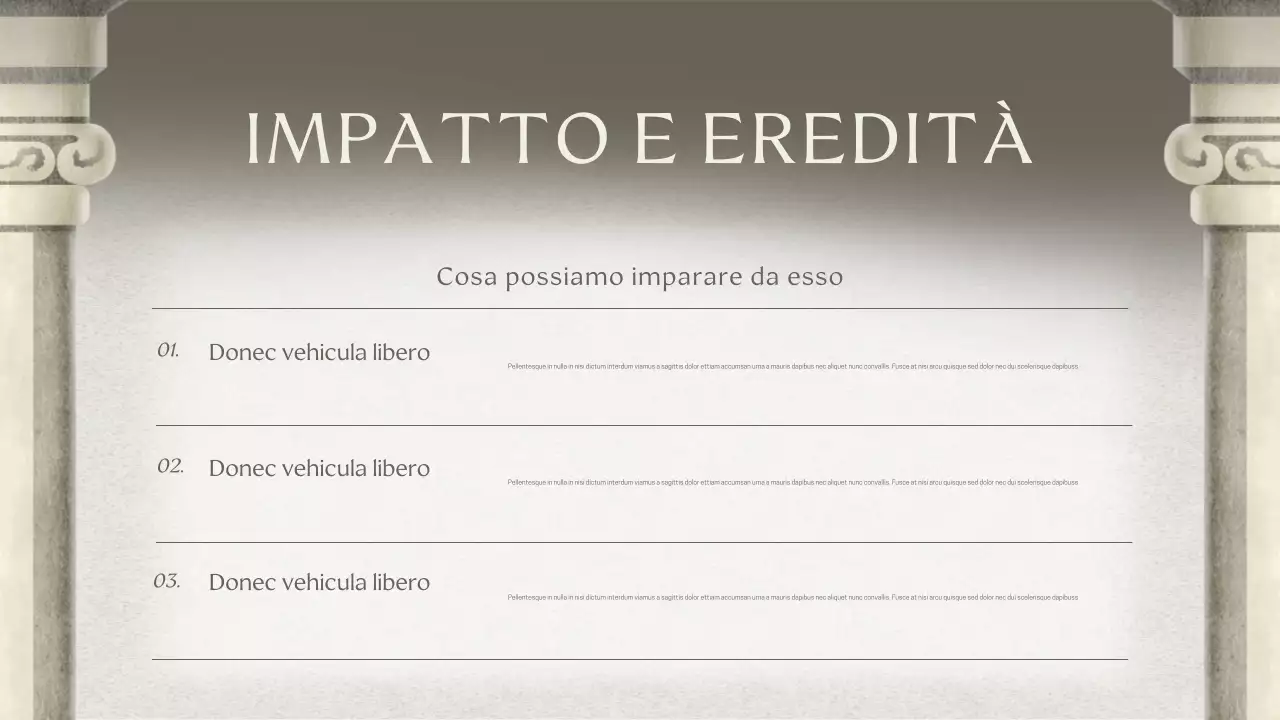 Presentazione della lezione storica classica di Grey