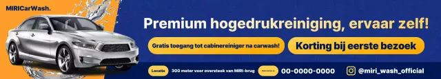 Advertentie voor Blue Modern Car Wash