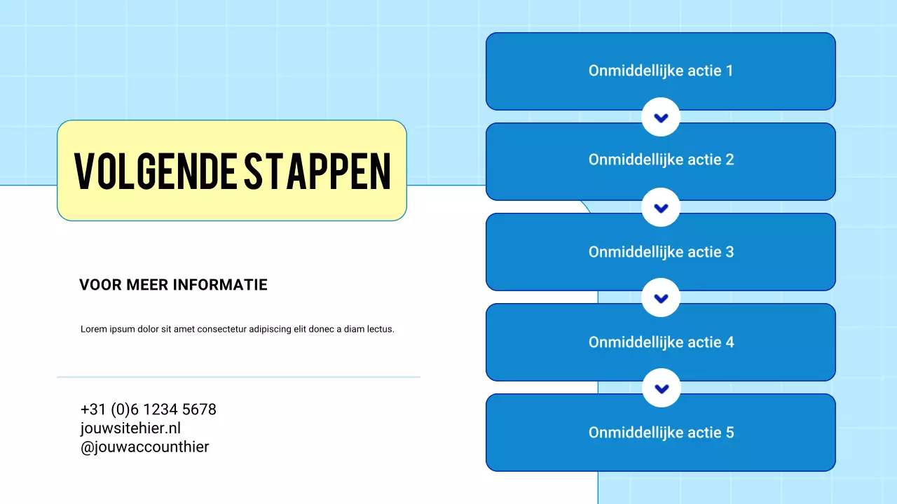 Blauwe moderne 3D-presentatie over gezondheid en ziektepreventie