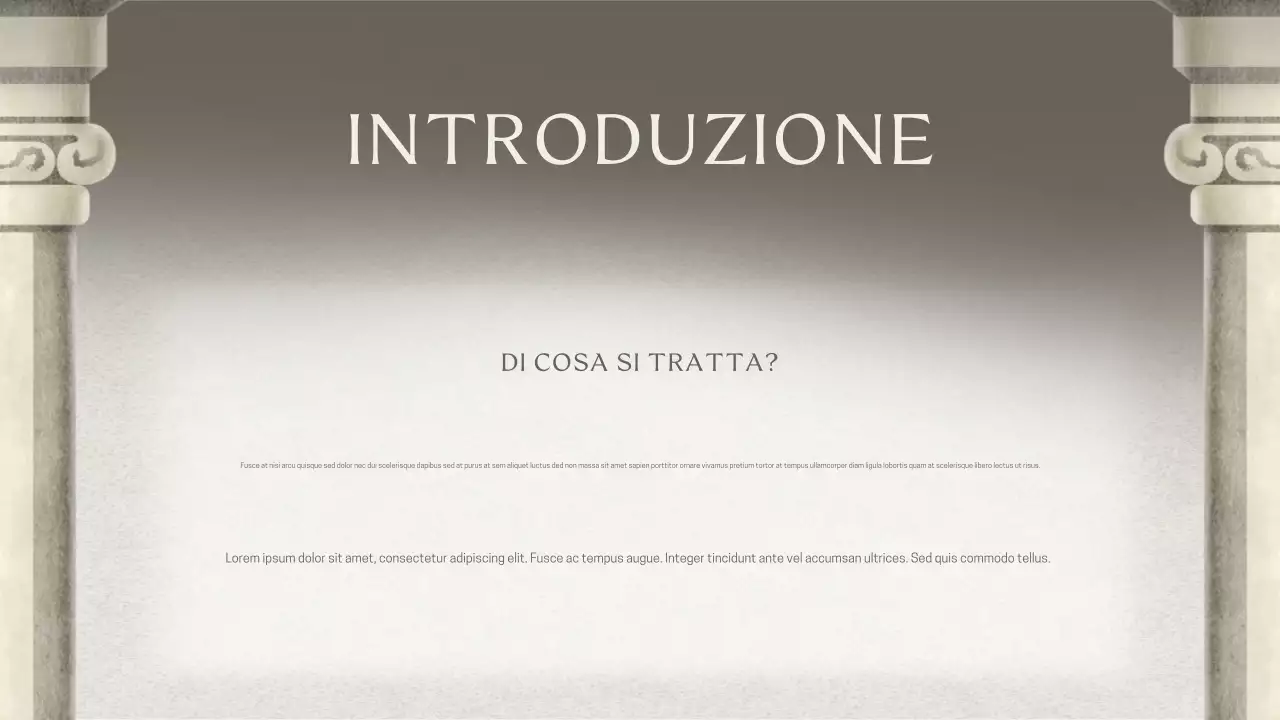 Presentazione della lezione storica classica di Grey