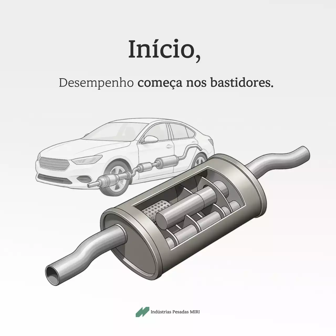 Anúncio de carro simples cinza