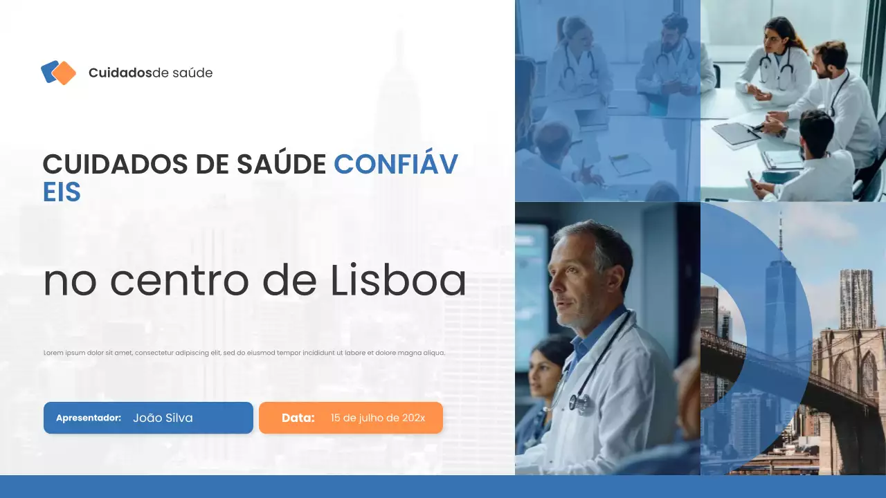Apresentação Blue Modern Healthcare