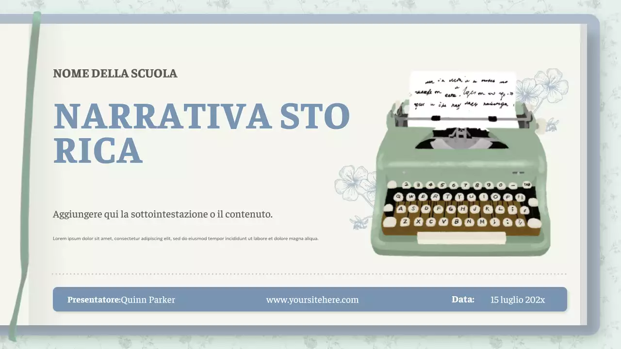 Presentazione di narrativa vintage Mint