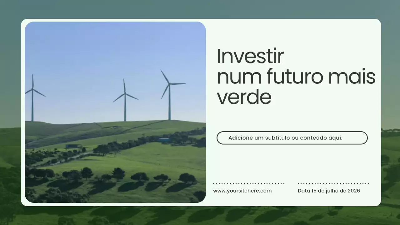 Apresentação de Energia Verde Moderna