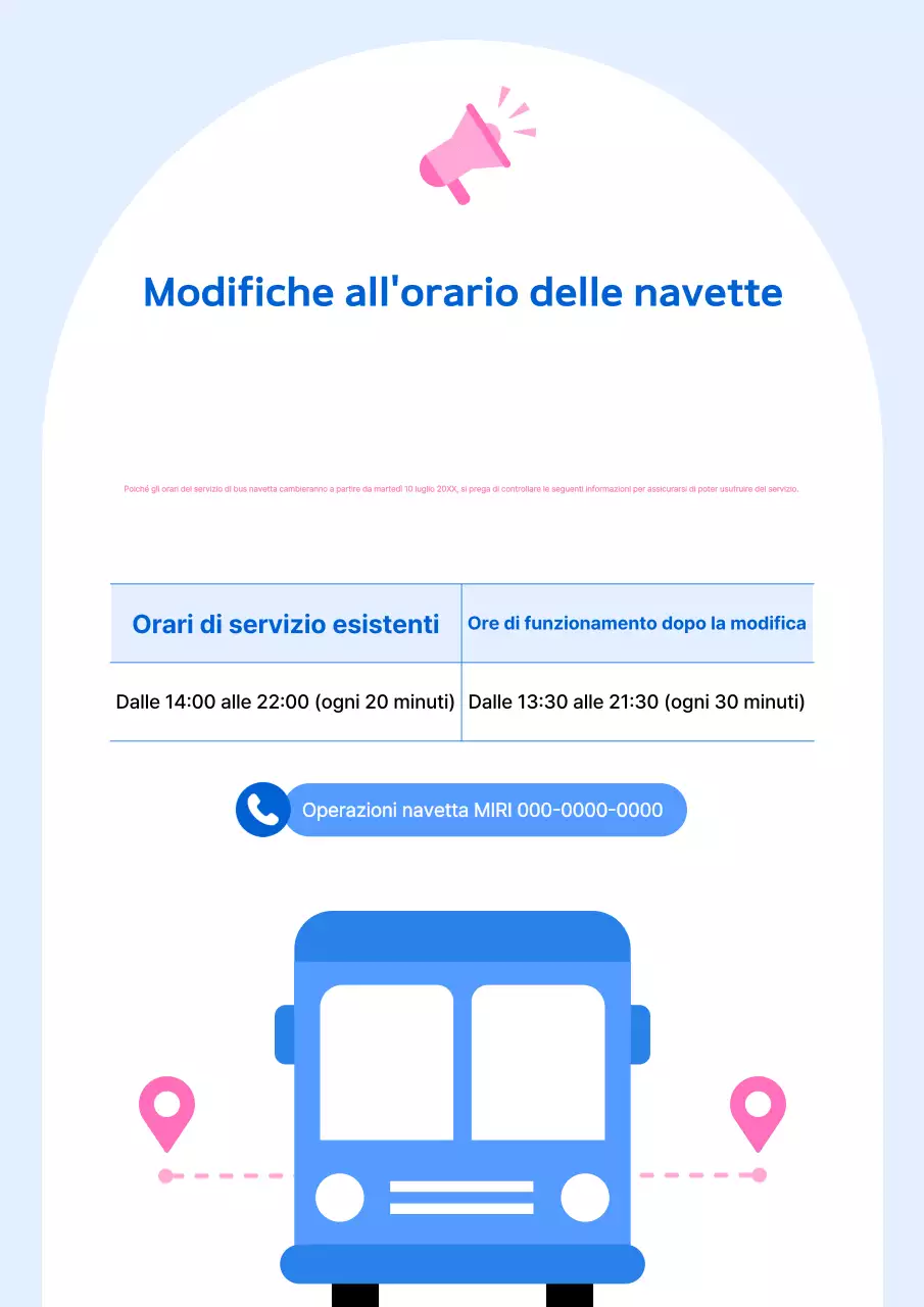 Guida semplice al bus navetta Sky Blue