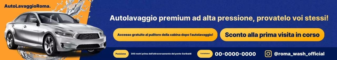 Pubblicità di Blue Modern Car Wash