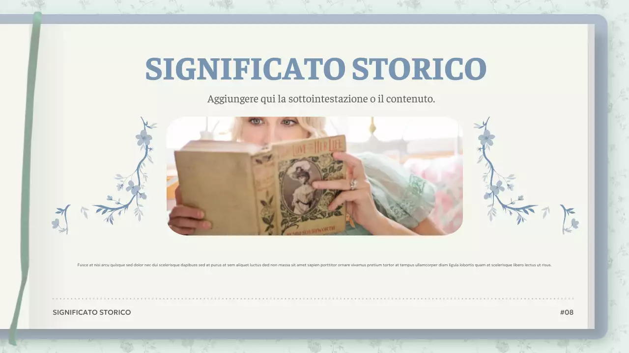 Presentazione di narrativa vintage Mint