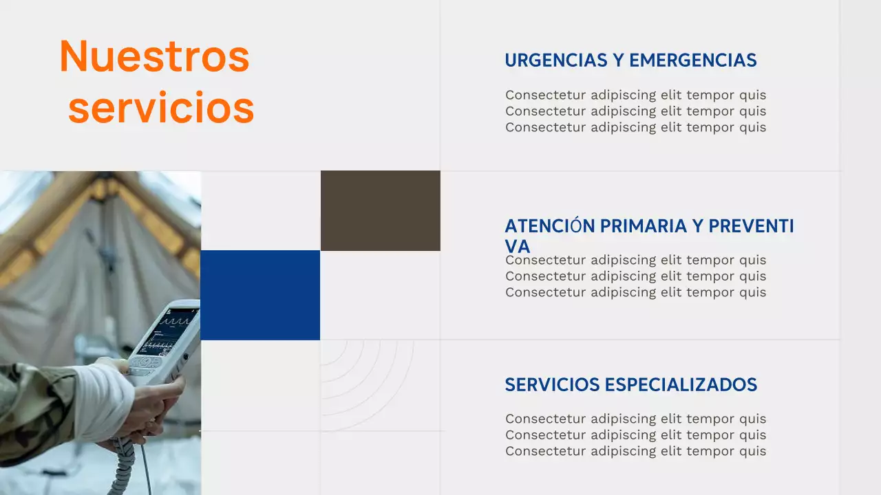 Presentación del anuncio de Orange Modern Healthcare