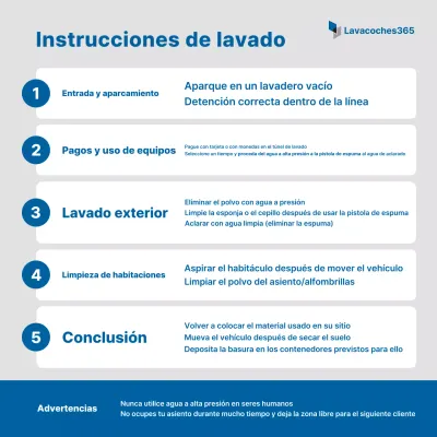 Guía para el lavado de autos Blue Clean