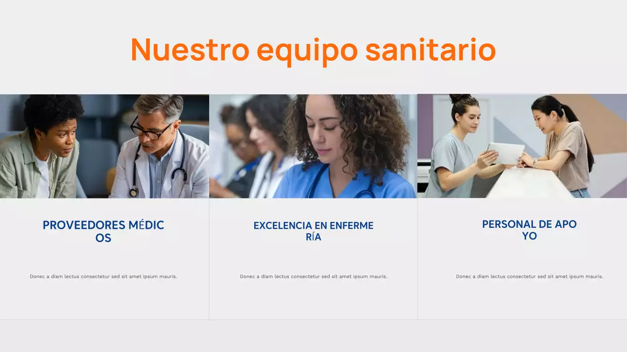 Presentación del anuncio de Orange Modern Healthcare