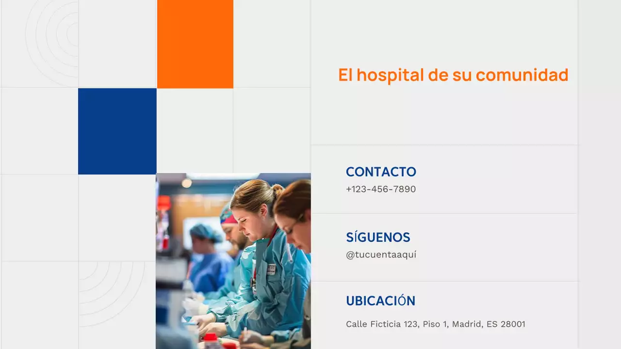Presentación del anuncio de Orange Modern Healthcare