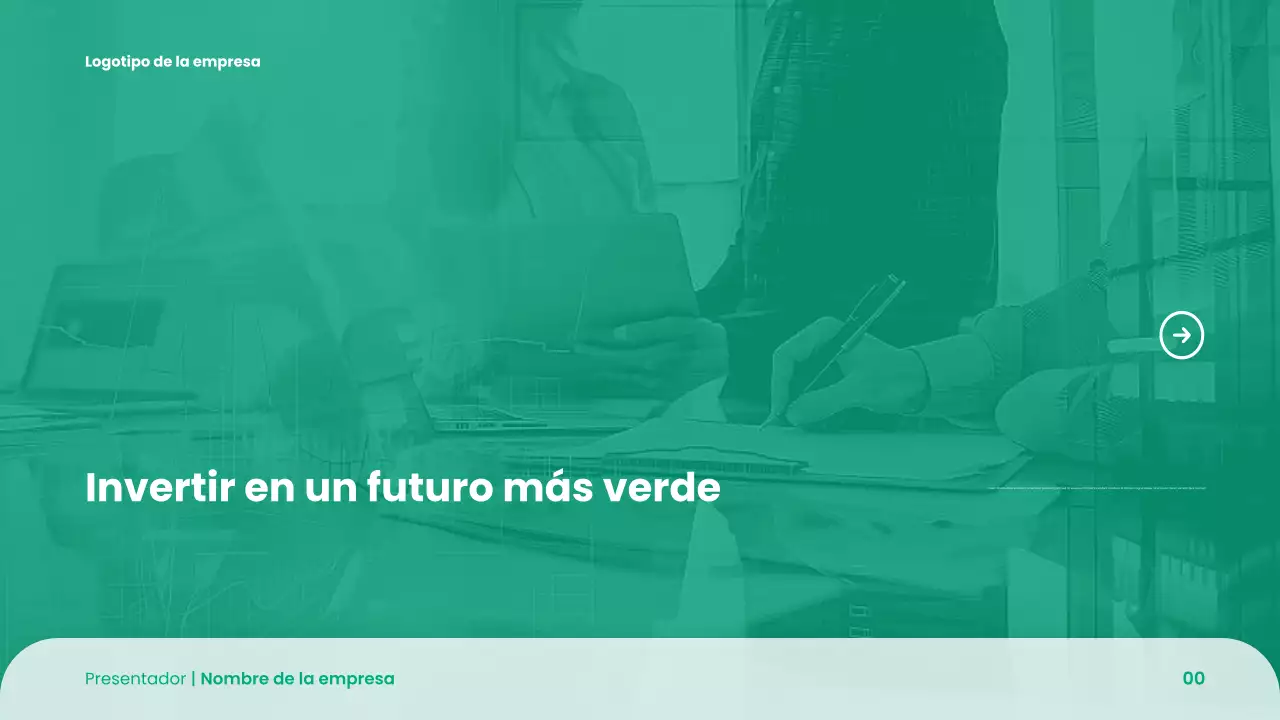 Presentación de Pitch Deck de Green Modern Startups