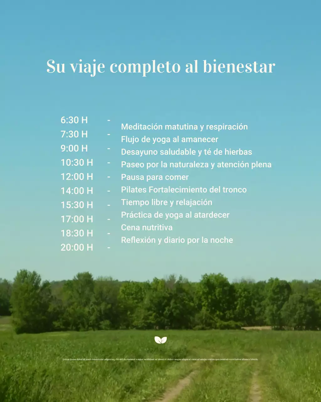 Publicación de Instagram del programa Blue Minimal Wellness