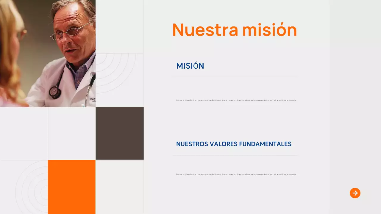 Presentación del anuncio de Orange Modern Healthcare