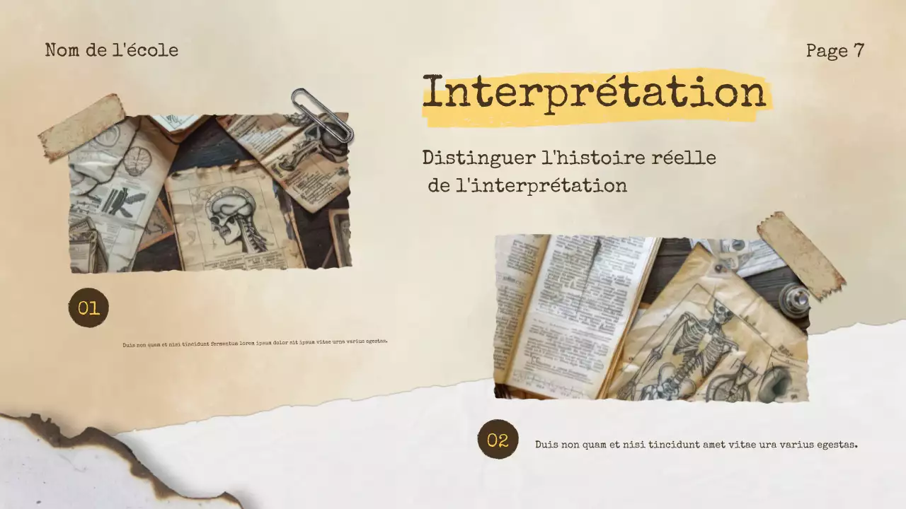 Annonce historique du Beige Vintage