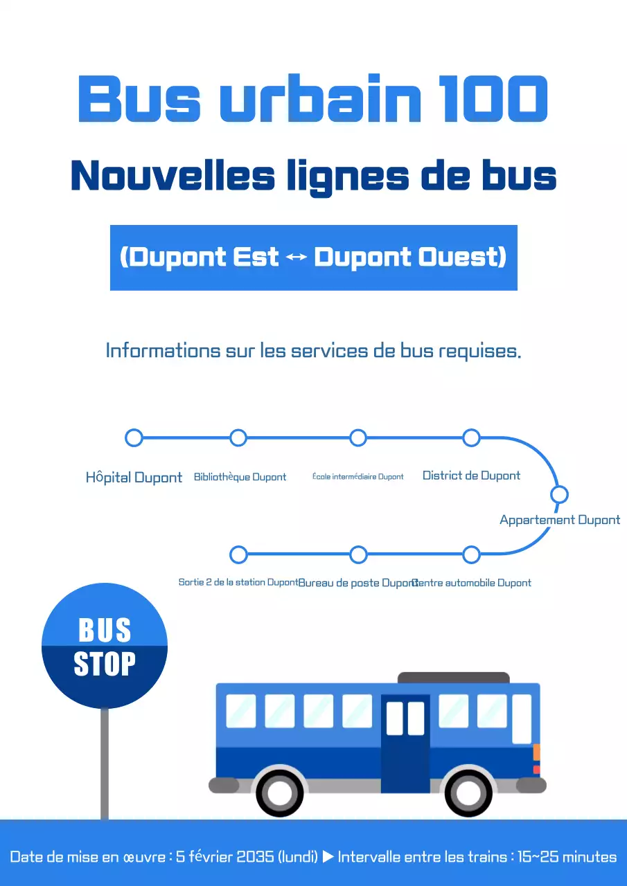 Guide simple des transports en commun bleus