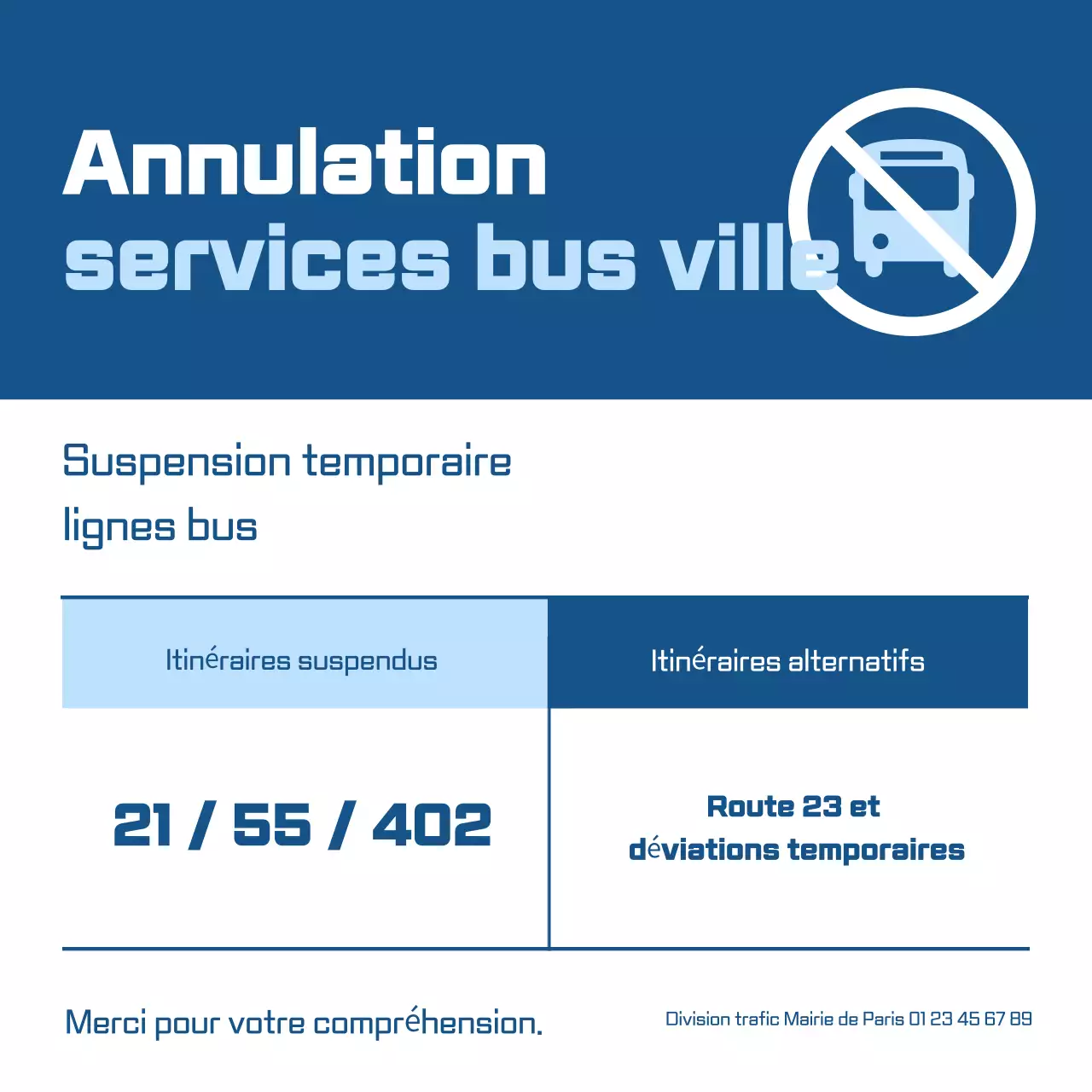 Guide de construction de la circulation simple bleue