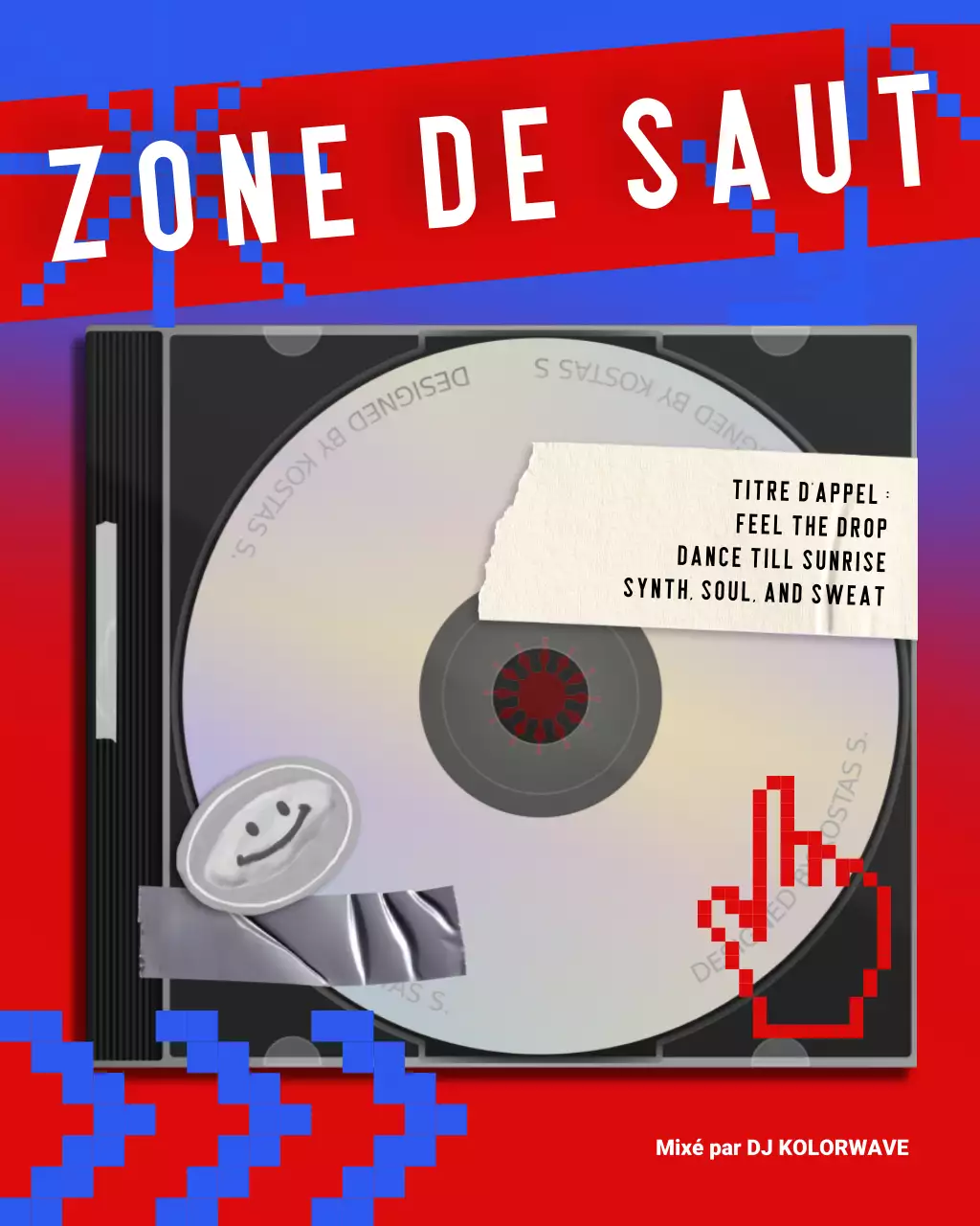 playlist de musique rétro rouge