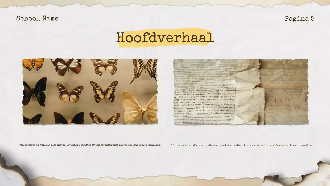 Beige Vintage Geschiedenis Aankondiging