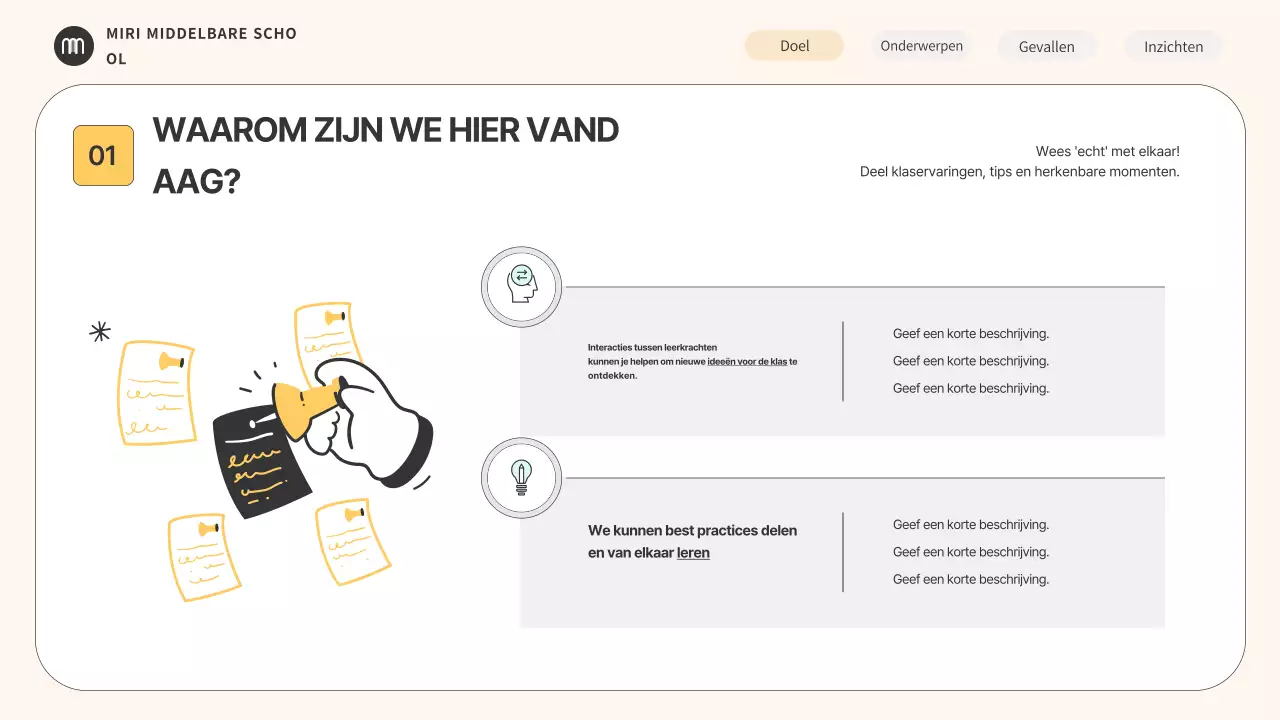 Beige Minimal Education Seminargids