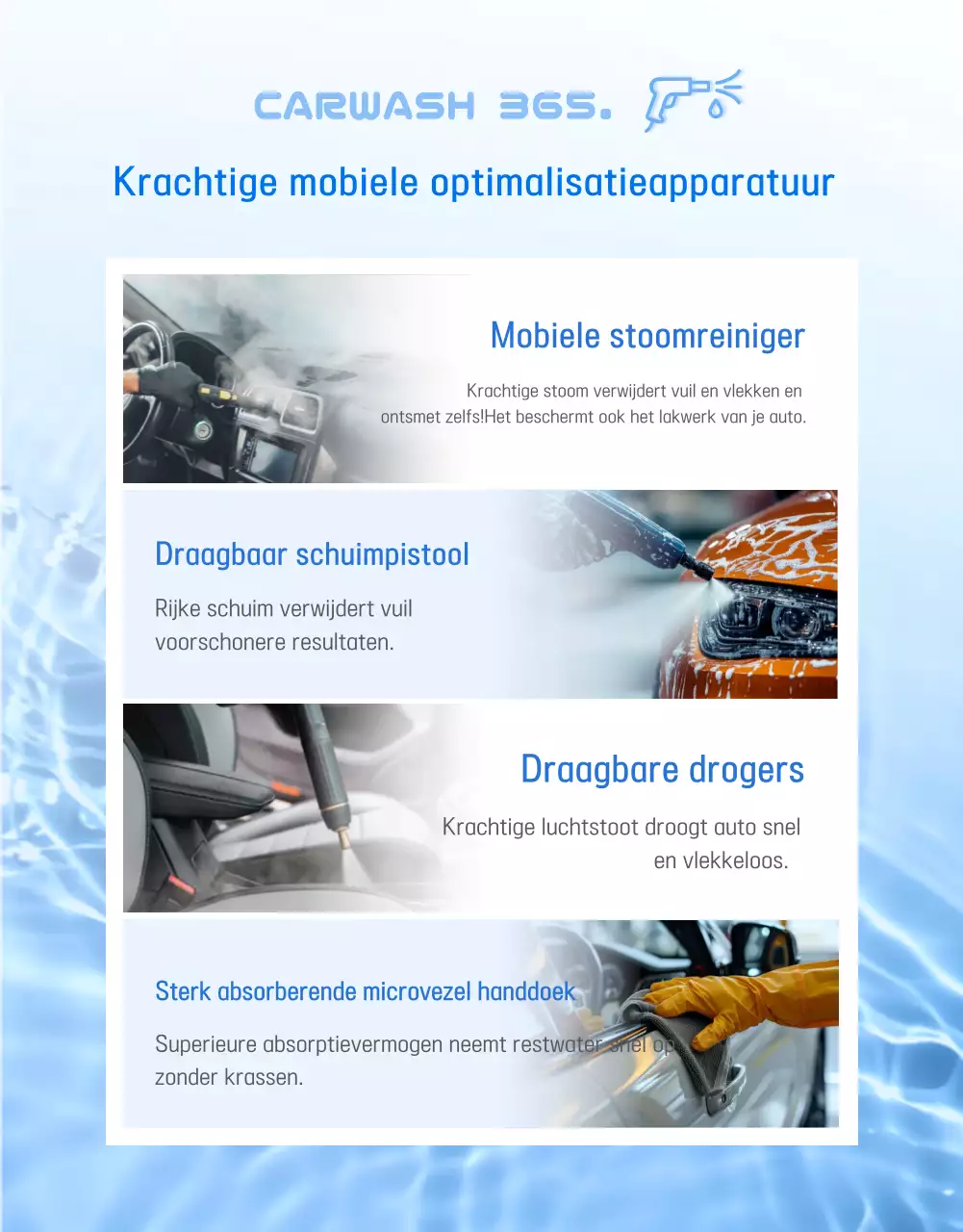 Advertentie voor Blue Modern Car Wash