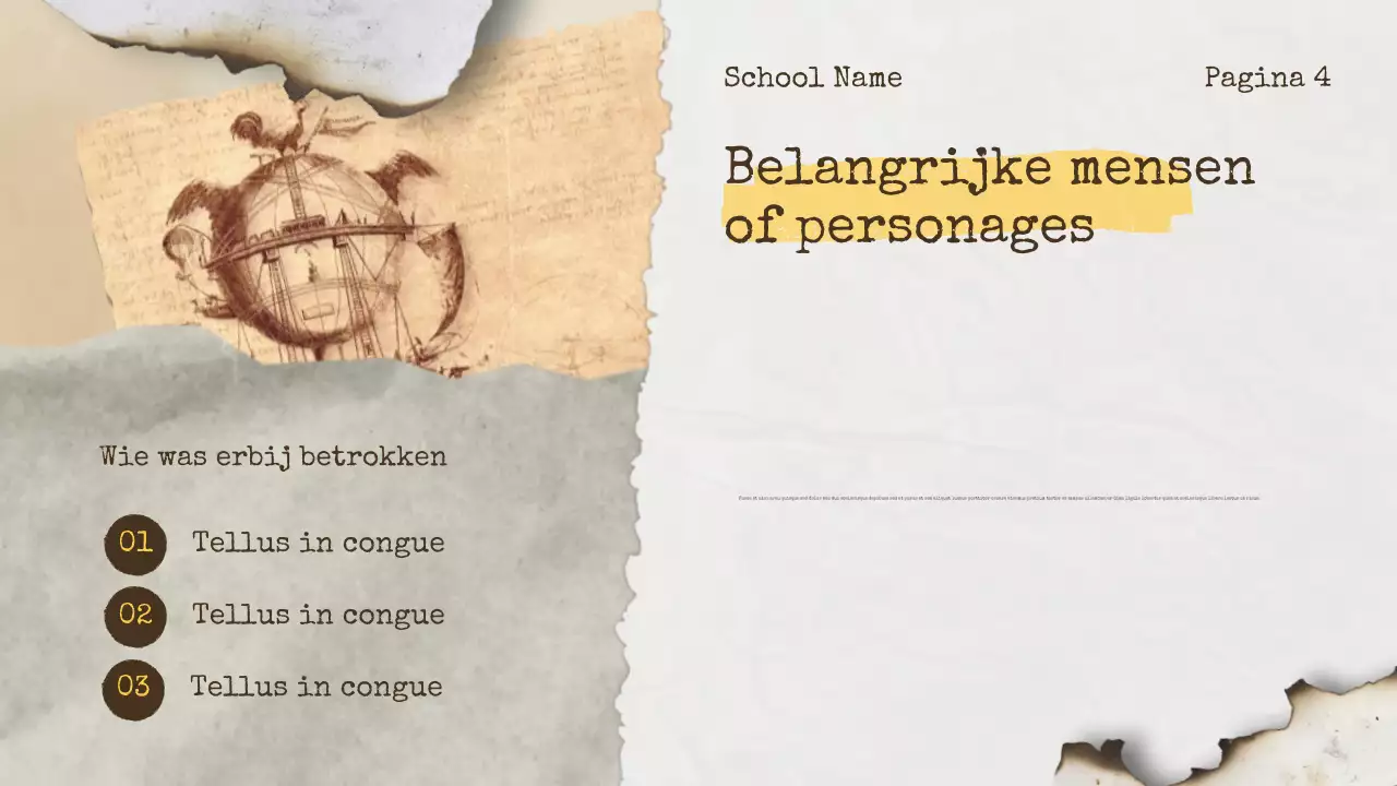 Beige Vintage Geschiedenis Aankondiging