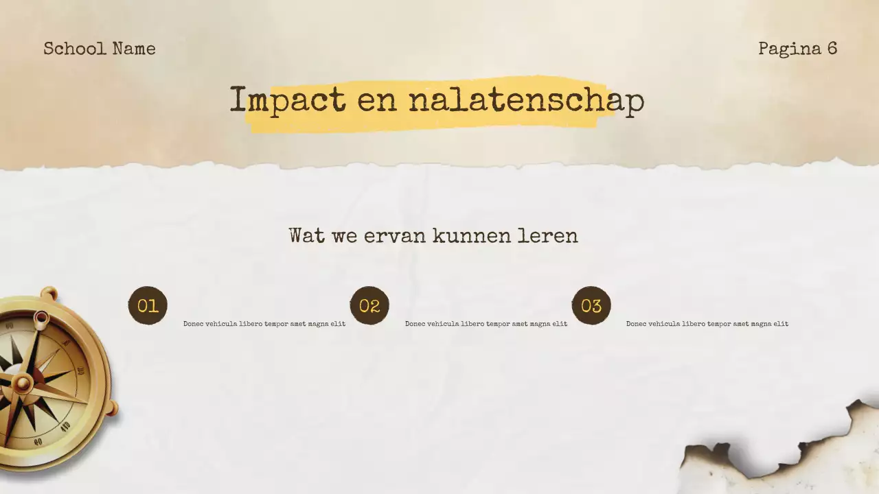 Beige Vintage Geschiedenis Aankondiging