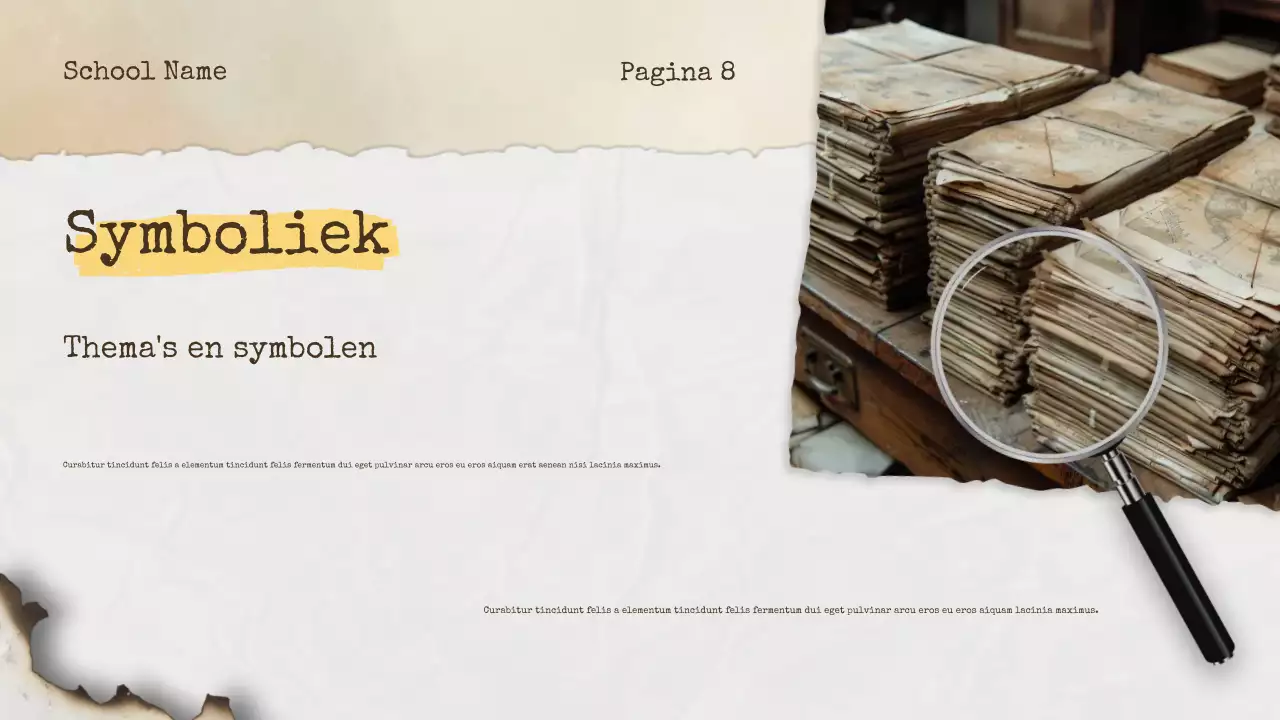 Beige Vintage Geschiedenis Aankondiging