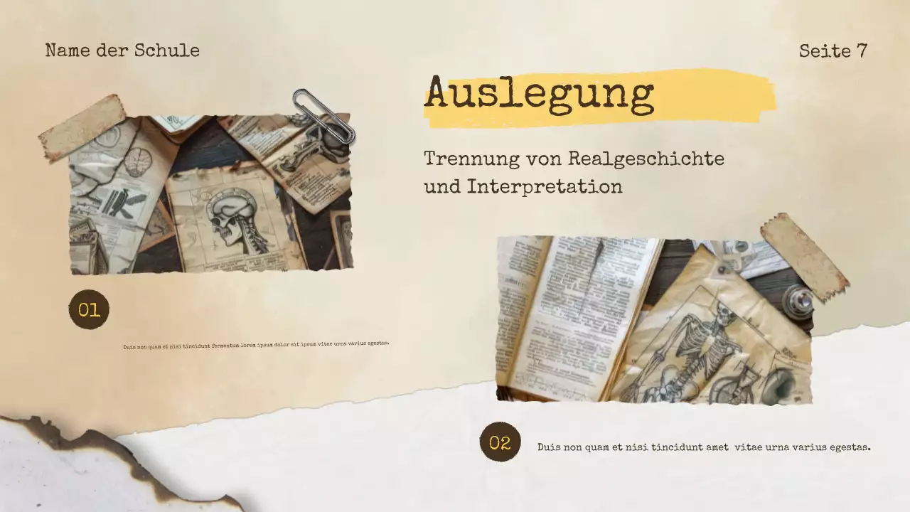 Beige Vintage Geschichte Ankündigung