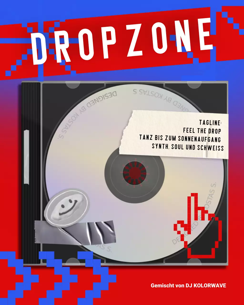 rote Retro-Musik-Playlist